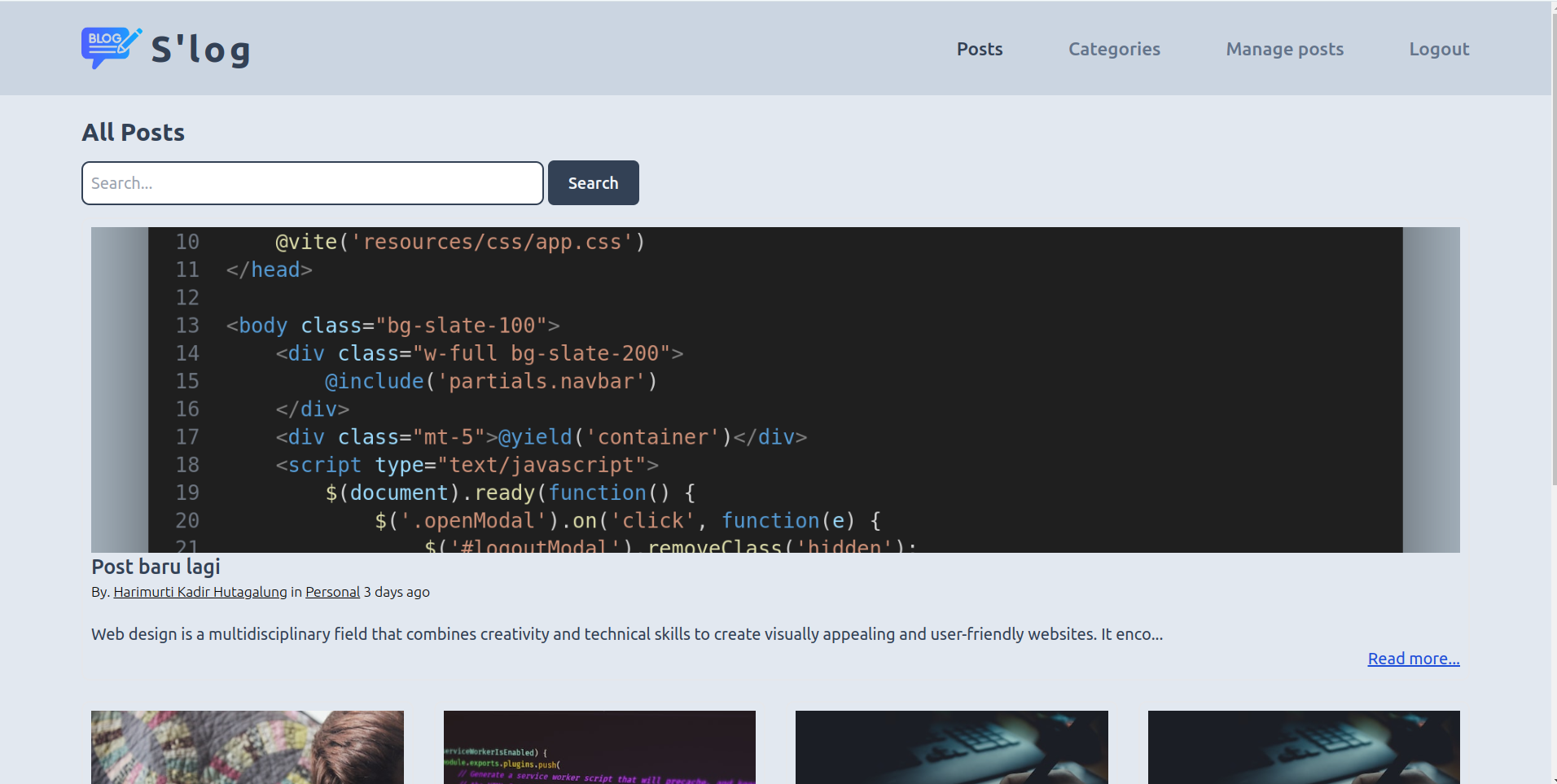 Blog Application